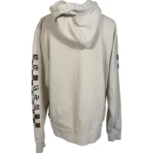 Vans Hoodie Womens Medium Cream Animal Print Checkerboard Fleece Pullover Casual thumbnail 4