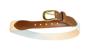 Coach White Linen Leather Belt thumbnail 1