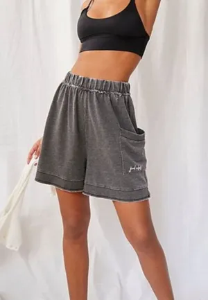 Free People Cozy Girl Good Vibes Shorts Gray (small) loungewear comfy sleep thumbnail 1