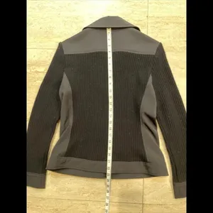Franco Mirabelli Jacket 8 Women Black Nylon‎ Wool Blend Stretch Made In Canada thumbnail 3