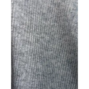 Abercrombie & Fitch AF Lounge Gray Ribbed Quarter Zip Pullover Sweatshirt Sz S/M thumbnail 6