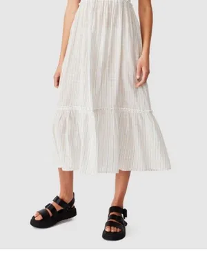 - 2/$30 Cotton On woven Shaw shirted midi dress M smocked dress new thumbnail 4
