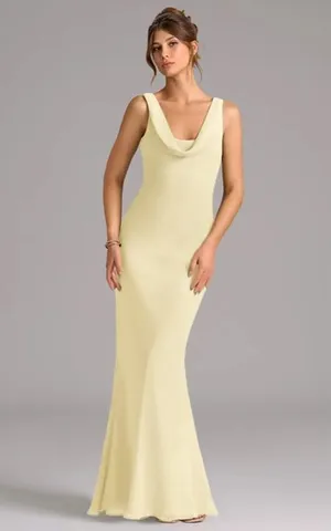 Azazie Bridesmaid Dress Rylina Lemon Sorbet thumbnail 1
