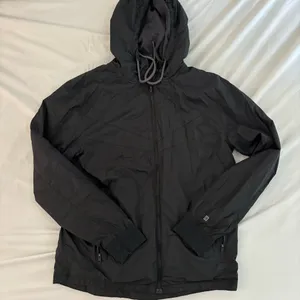 Black rumble windbreaker jacket thumbnail 1