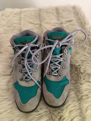 Vintage Women's Merrell LAZER Leather Waterproof Winter Hiking Boots 7.5 thumbnail 3