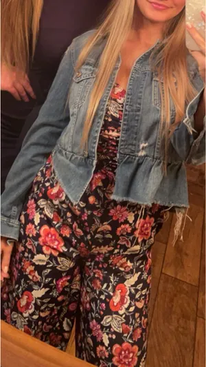 Floral Romper Blue thumbnail 1