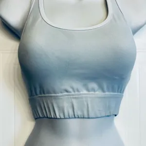 NVGTN Sports Bra‎ Women XS Light Blue Keyhole Racerback Activewear thumbnail 1
