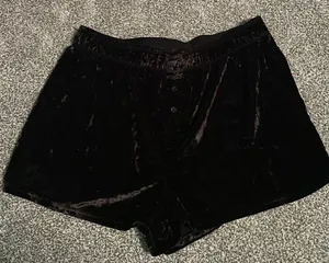 PINK velvet shorts thumbnail 1