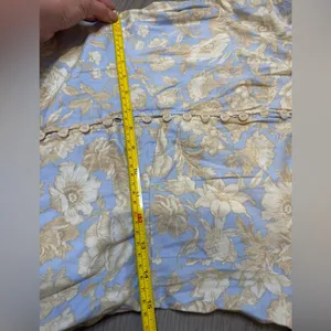 Rebecca Taylor Short‎ Sleeve Satin Leaf Floral 100% Cotton Maxi Dress Size 8 thumbnail 12