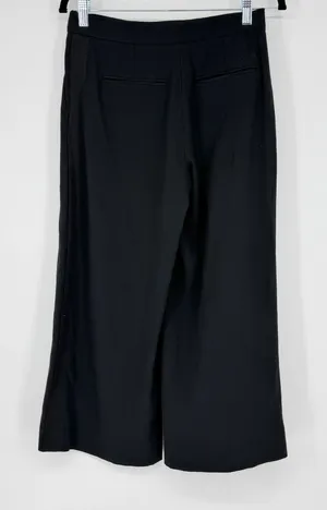 Aritzia Ten Babaton Black Wide Leg Crop Culotte Pants Size‎ 4 Minimalism Office thumbnail 1
