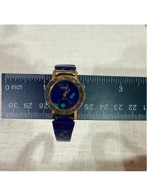 Arenix Women’s Quartz Watch Blue Stone Inlay Gold Tone Roman Numeral thumbnail 4