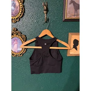 Lululemon High Neck Black Bra Size 4 thumbnail 3