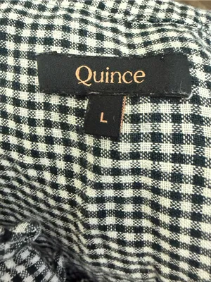 100% European Linen Sleeveless Mini Gingham Shift Swing Dress thumbnail 8