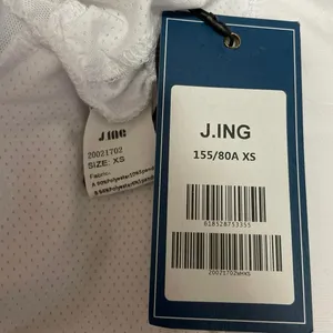 NEW J. Ing Women's White Short Sleeve Cutout Mesh Crew Neck Crop Top Size XS thumbnail 4