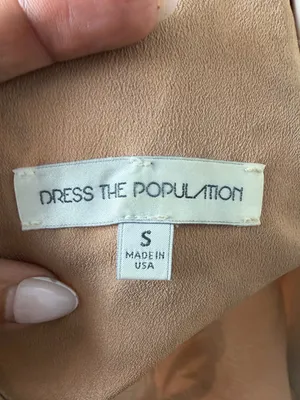 Dress The Population Lucy Embroidered Mini Dress thumbnail 7