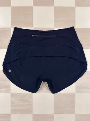 lululemon speed up short 4” long tall updated fit true navy blue 4 W7AYMT thumbnail 2