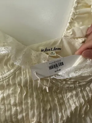 For Love & Lemons Cream Opal Lace Blouse thumbnail 11