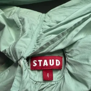 STAUD Luna Peplum Top In Sage 4 thumbnail 8