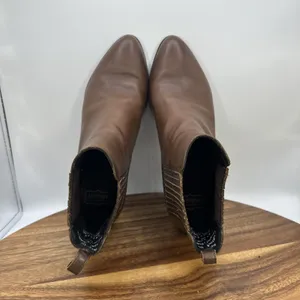 Thursday Boot Co.‎ Dreamer Chelsea Boots Brown Leather Pull On Women's 8 thumbnail 7