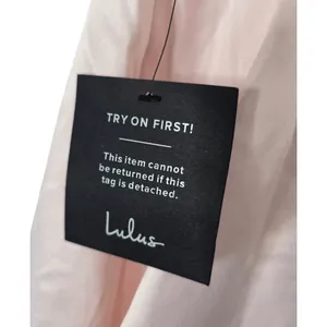 Lulus‎ Light Pink Satin Bow Mini Dress Fit Flare Sleeveless Cocktail Size Large thumbnail 5