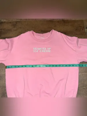 Museum of Ice Cream Crewneck Sweatshirt in Bubblegum Pink Adult XL thumbnail 9