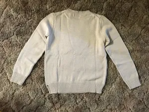 Polo Ralph Lauren cream sweater with embroidered bear design #preppy #embroidered Large (L) * Chest: 42"-45" (106.7-114.3 cm) * Waist: 35"-38" (88.9-96.5 cm) * Sleeve Length: 34"-35" (86.4-88.9 cm) * Neck: 16"-16.5" (40.6-41.9 cm) thumbnail 3