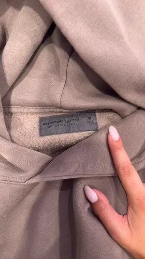 Abercrombie hoodie dark tan thumbnail 3