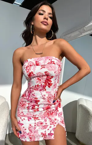 ThatsSoFetch charms dress pink floral thumbnail 1