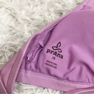 Prana‎ Speckle Rib Knit Bikini Top Violet Mist Purple Size XS thumbnail 7
