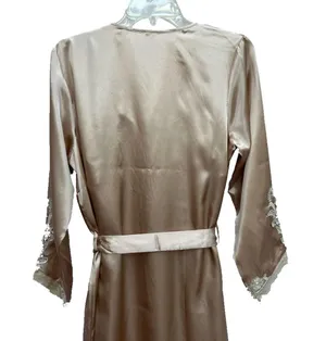 NWT S/M Intimate Matching Set Nightgown Robe Slip Floral Lingerie. thumbnail 7