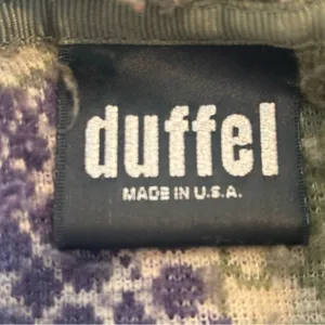 DUFFEL Made in‎ America Long Sleeve Hooded Button Up Grape Print Sweater Small thumbnail 8
