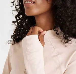 JoyLab Moon Cream Seamless Fitted (NWT Full Zip Jacket, thumbnail 4