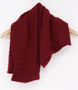 Apt. 9 Scarf Womens One Size Knit Burgundy Ribbed Solid New thumbnail 1