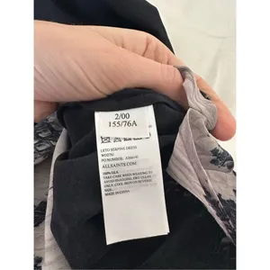 NWT AllSaints Womens Grey Leto Serpine Dress Size 00 thumbnail 10
