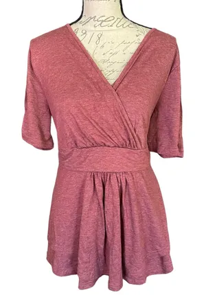 Bloomchic Dusty Rose Pink Baby Doll Shirt Size 14/16 NWOT thumbnail 1