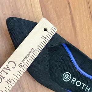 ROTHY’S The Point in Solid Black Ballet Flat Shoes Sustainable Knit Flats Size 8 thumbnail 9