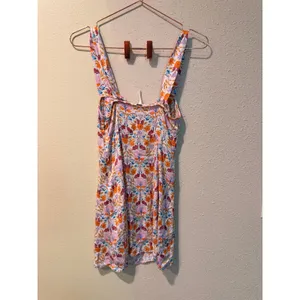 Free‎ People Mini Dress Women XS Multicolor Floral Sweetheart Slit Summer Boho thumbnail 8