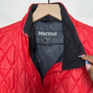Marmot Women Polyester Vest Large Red Quilted‎ Full Zip Puffer Sleeveless Jacket thumbnail 4