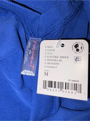 Free People Movement Hot Shot Tee Romper Electric Shock Blue New With Tag Medium thumbnail 5