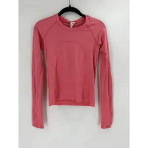 Lululemon Swiftly Tech Long Sleeve Crew Women 4 Pink Seamless Active Gorpcore thumbnail 2