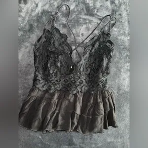 Free People Adella Cami in Black Size Medium thumbnail 8