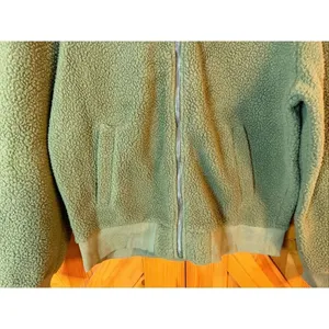 ZYIA ACTIVE Jacket Womens Large Green Black Sherpa Fleece Full Zip (6618) thumbnail 2