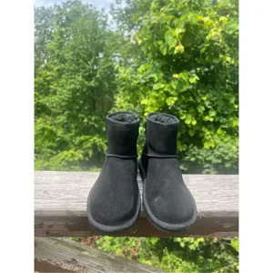 KOOLABURRA Leather Suede Black Booties Sz 5 NWOB thumbnail 7