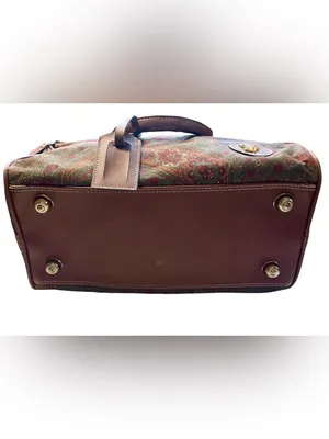 Vintage Diane Von Furstenberg Paisley Tapestry Weekender Overnight Duffel Bag thumbnail 3
