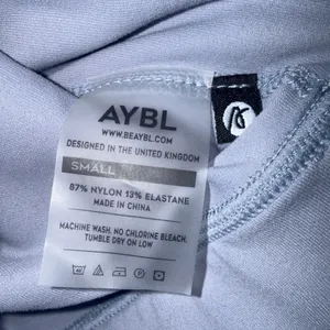 AYBL Athletic Minimalist Workout Seamless Long Sleeve Gray Crop Top Active Small thumbnail 6