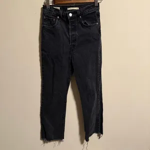Levi's Ribcage Bootcut High Rise Jeans in Black Lake- Size 25 thumbnail 3