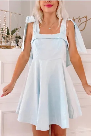 These Three Boutique Baby Blue Dress thumbnail 1