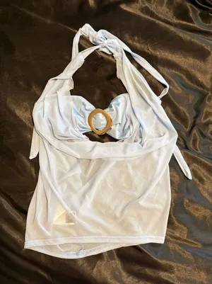Shein Halter Backless Tie Top thumbnail 1