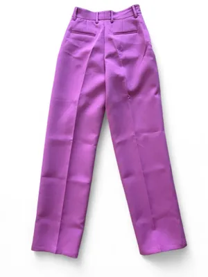 AKNVAS O'Connor High-Waisted Pleated Tailored Pants in Orchid Purple Size 4 thumbnail 2