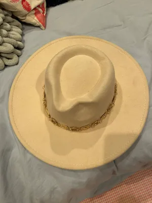 Boho Felt Wide Brim Fedora Hat thumbnail 5